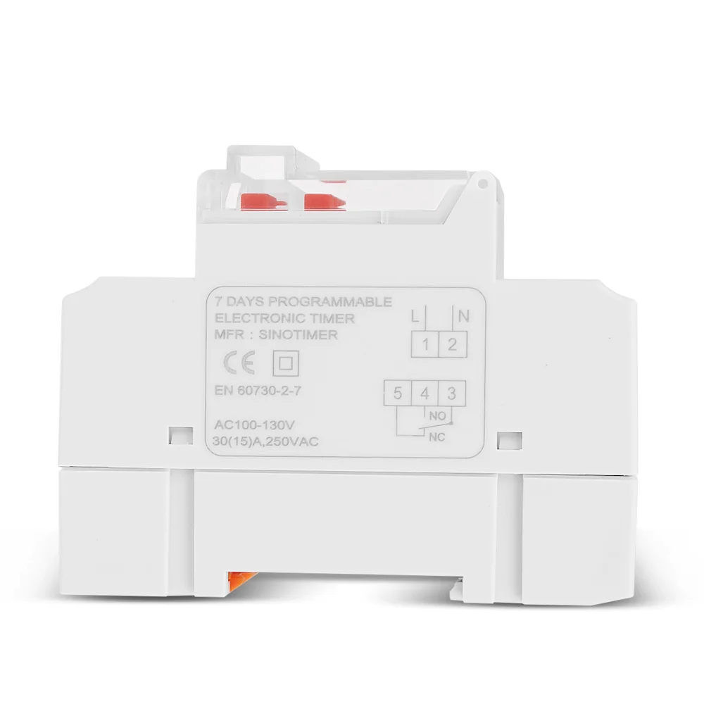 30A 5000W 110V 120VAC цифровое переключающее реле программируемый таймер автоматического включения и выключения с обратным отсчетом Функция и 12/24 часа в сутки