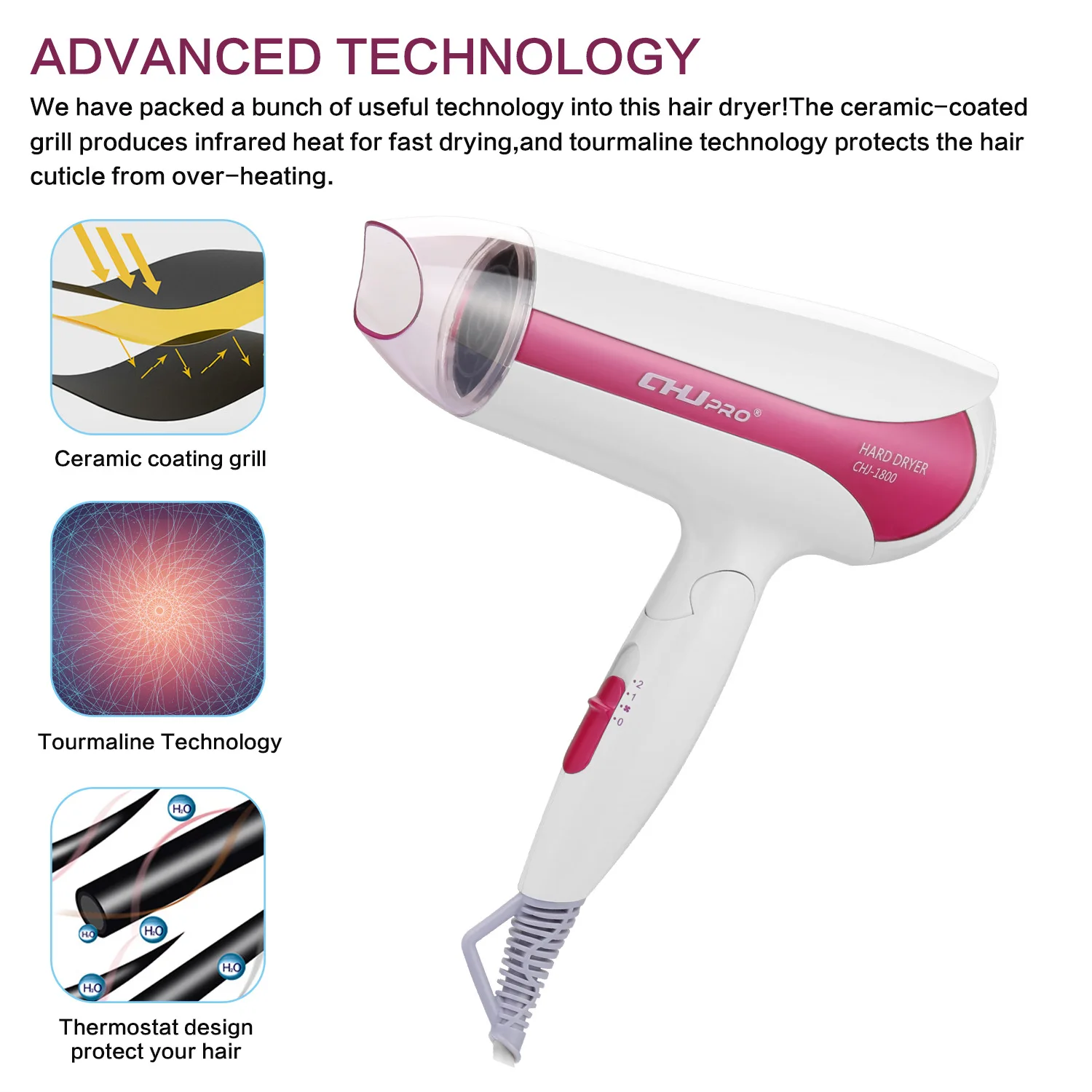 

Hair Dryer Electric Blower Household Home Students' Electric Blow Dryer