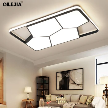 

Modern Led ceiling light living room bedroom lamp headlights rectangular simple home hall fashion master bedroom lamp