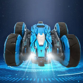 

2.4G 4WD Double-Sided Stunt Car 360 Rotating Children Drift Stunt Deformation Remote Control RC Car for Kid Children Toys