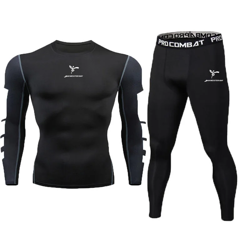 Men Gym Fitness Clothing Sportswear Quick Dry Compression Suits Men's Running Set Fitness Tight Sport Suit Outdoor Jogging sets Men Gym Fitness Clothing Sportswear Quick Dry Compression Suits Men's Running Set Fitness Tight Sport Suit Outdoor Jogging sets