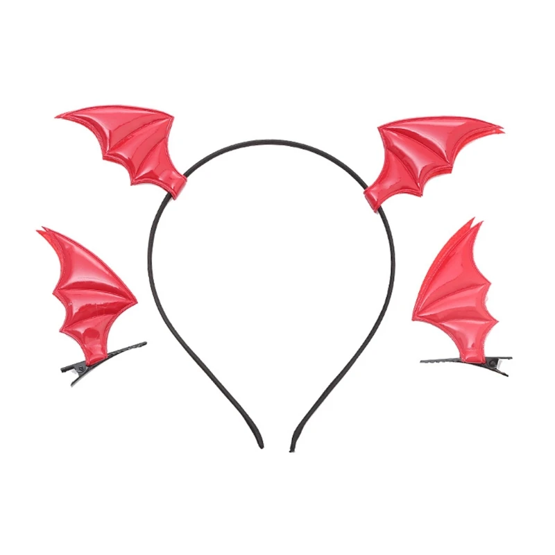 Hair Accessories Halloween Hair Hoop Bat Wing Headband Set