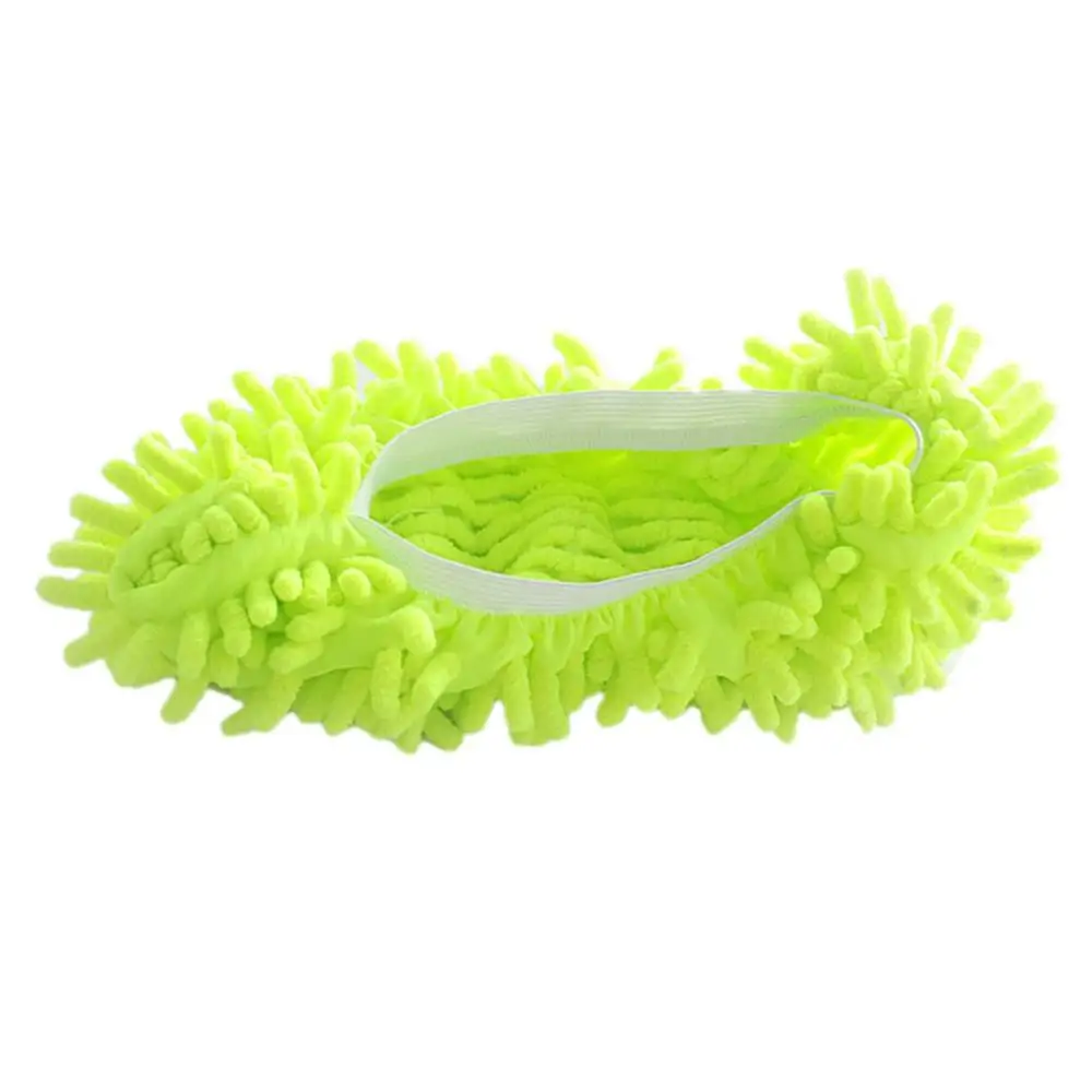 

Lazy Mop Slippers Chenille Mopping Shoe Cover Lazy Shoe Cover Wiping Slippers Set Mop Headgear Portable