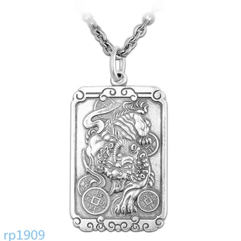 

KJJEAXCMY boutique jewelry S999 sterling silver jewelry lucky unisex pendant support test