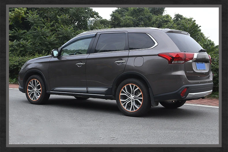 Lsrtw2017 стайлинга автомобилей колеса Hup круг планки для Mitsubishi Outlander аксессуары интерьера декоративные