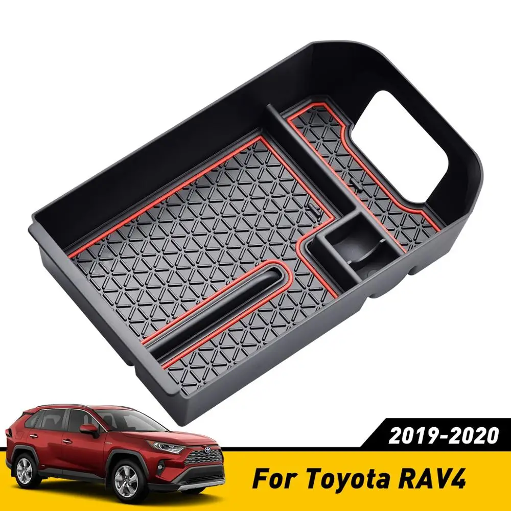 

Car Central Armrest Storage Box For Toyota RAV4 2019 2020 Auto Center Console Container Bin Tray Case Car Accessories