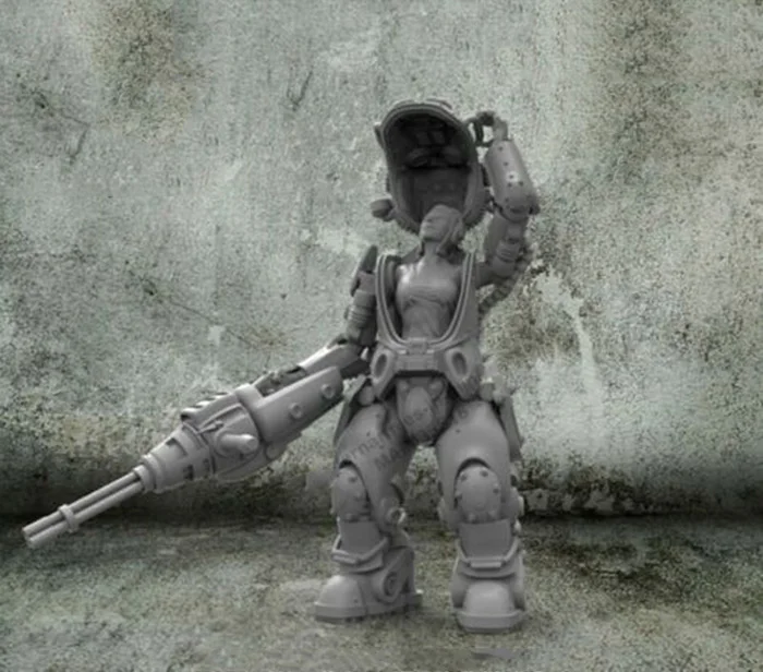 

1/35 fantasy woman warrior Resin figure Model kits Miniature gk Unassembly Unpainted