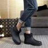 Rain Boots Waterproof Spring Winter Shoes Men Rain Boy's Water Rubber Black Ankle Boots Slip-on Botas 4p ► Photo 3/6