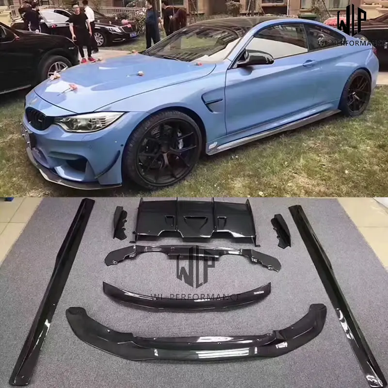 F80 M3 F82 M4 комплект кузова из углеродного волокна передняя губа задний диффузор