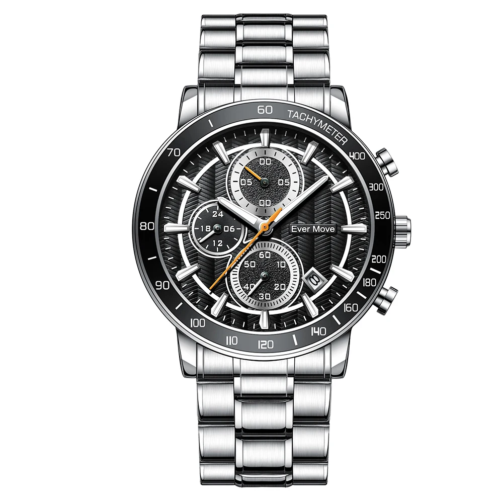 Ever Move Sells A Wave Dial With Cost-Effective Design, Fashionable Business Multifunctional Timing Sports Watch