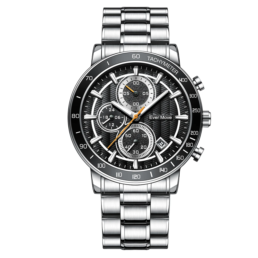 Ever Move Sells A Wave Dial With Cost-Effective Design, Fashionable Business Multifunctional Timing Sports Watch