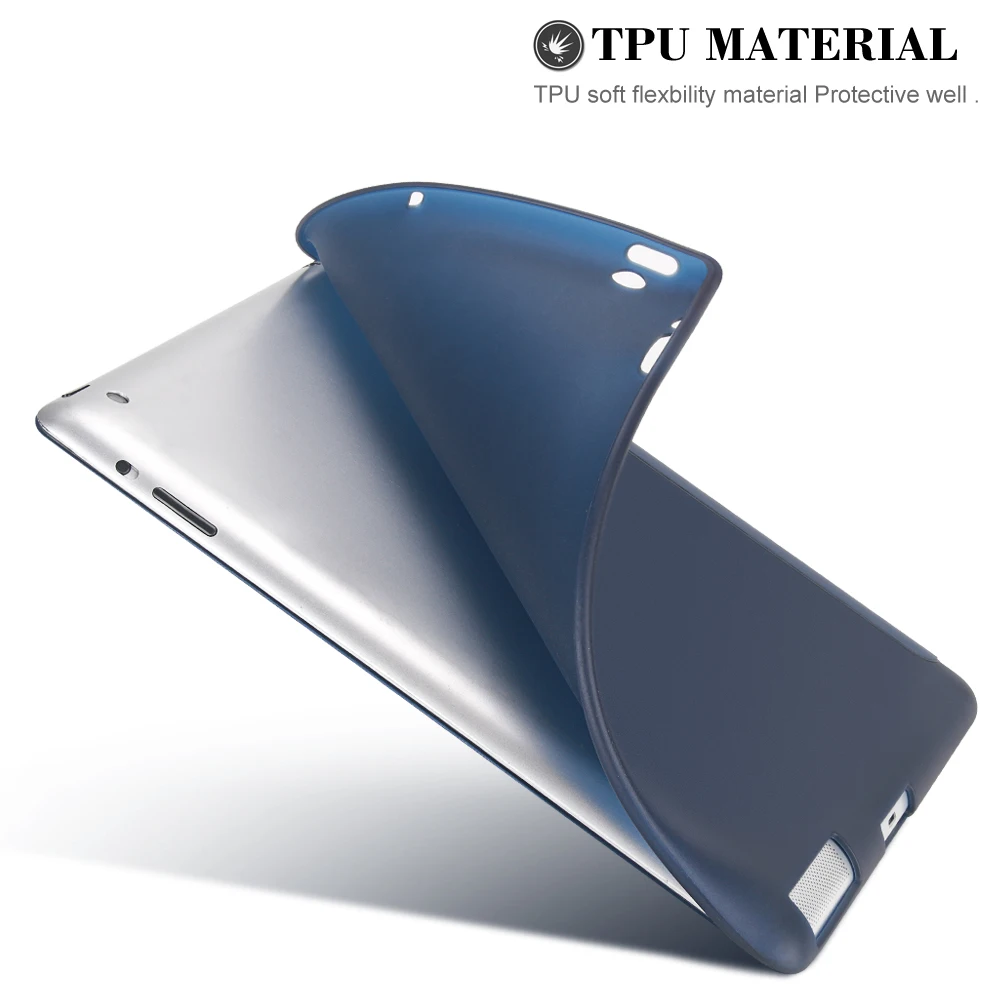 estojo para ipad polegada couro do plutônio capa inteligente para ipad geração caso