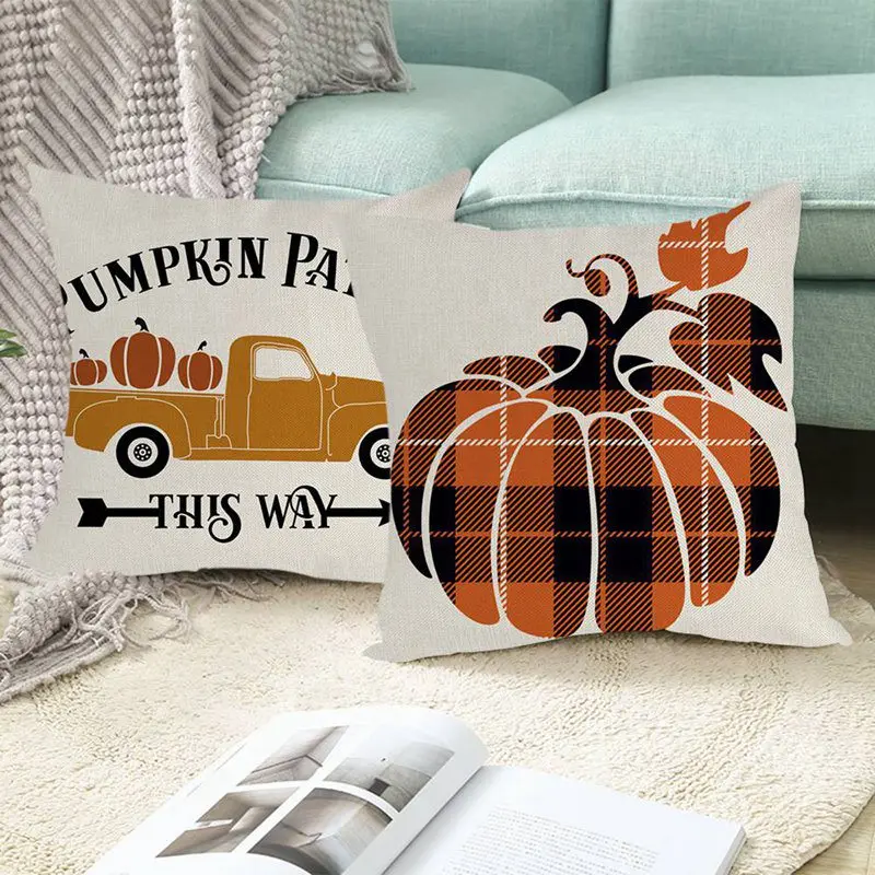 

Autumn Rustic Cushion Cover Pillow Case For Sofa Chair Potter Pillow Cover Home Decor 45x45cm
