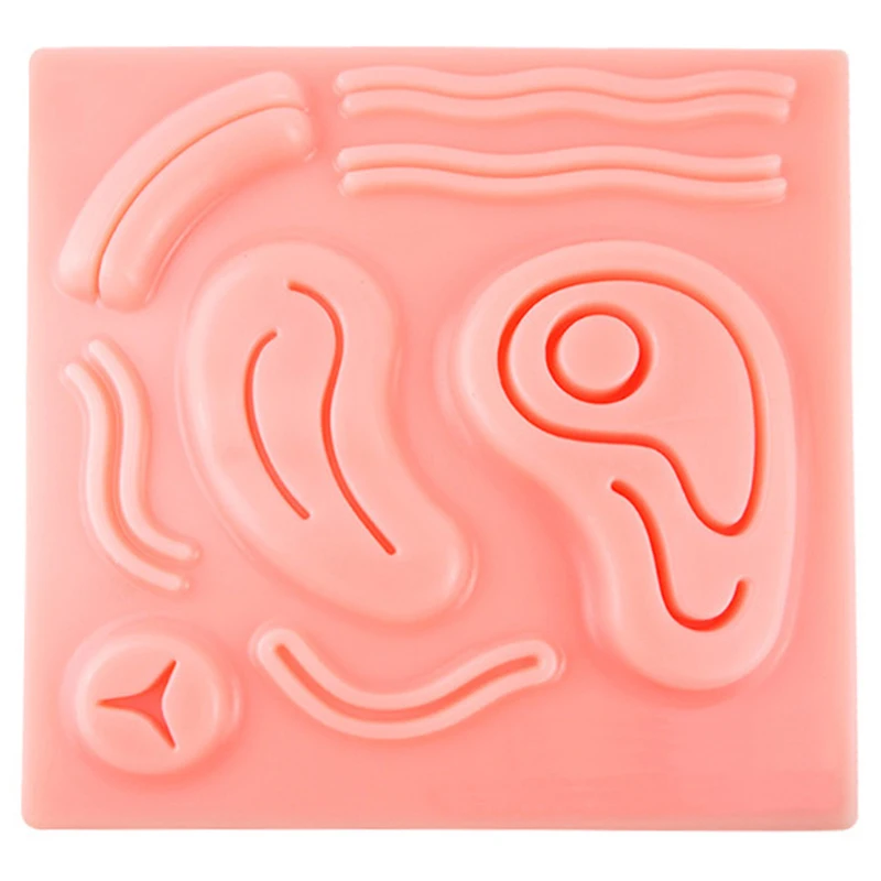 

3D Silicone Laparoscopic Simulation Stitching Module Surgical Training Skin Suture Pad Soft Lifelike for Teaching Demonstrations