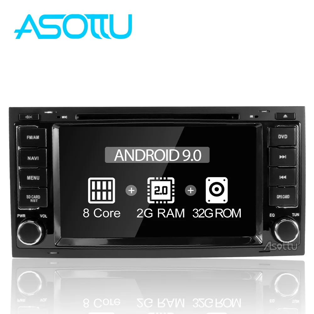 Asottu android 9 0 Автомобильная dvd навигационная система Радио для vw Touareg 2002 2007 gps