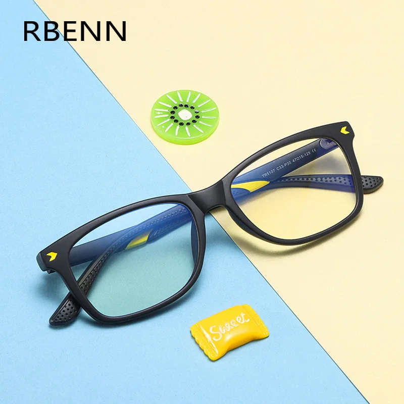RBENN Anti Blue Light Glasses For kids TR90 Blocking Computer Gaming for 7-12 year Children boys girls | Аксессуары для одежды