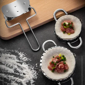 

Simple DIY Dumpling Mould Dumplings Slicer Household Stainless Steel Dumpling Tools Lazy Dumplings Cooking Pastry Kitchen Tools