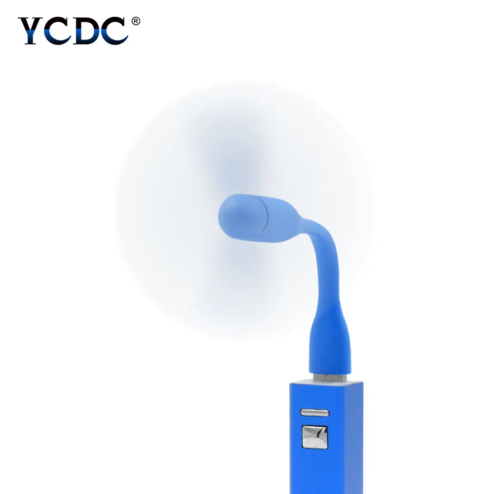 Portable 6 Colors Mini Cooling USB Fan Micro USB 2.0 Fans Flexible Summer Gadget For Tablet Power Bank Laptops handheld fan cooling fan
