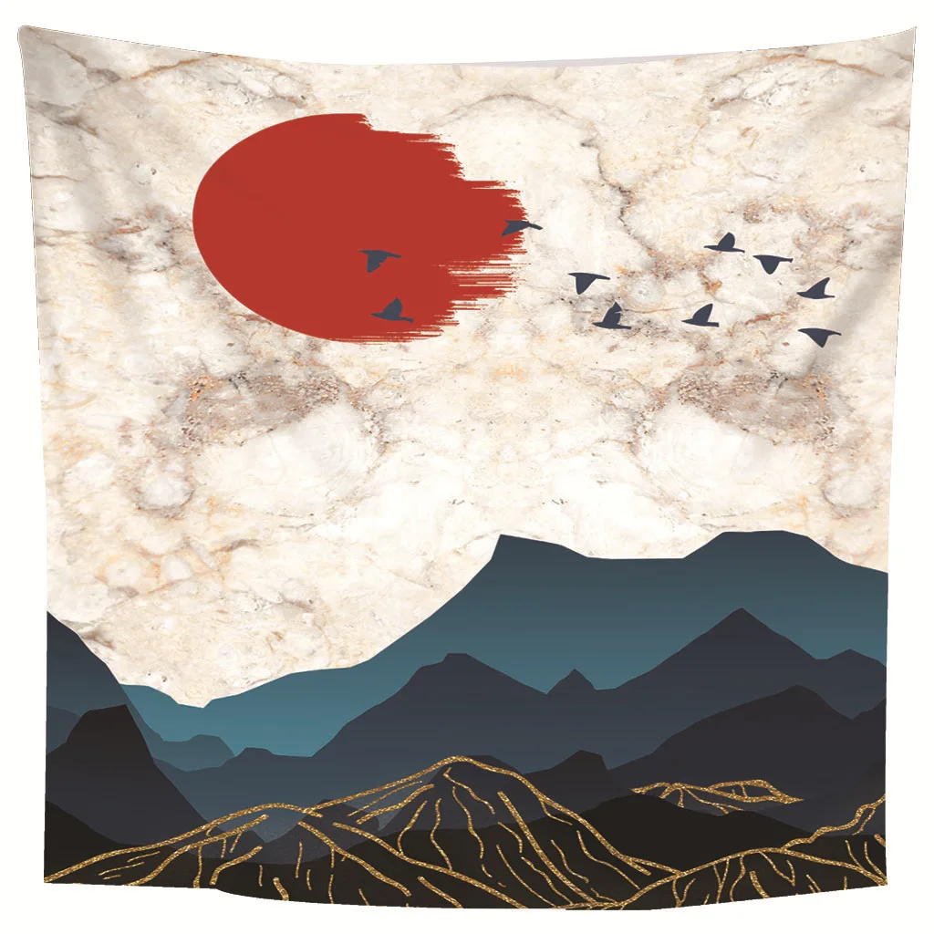 

Bohemian Sleeping Pad Tapestries Throw Rug Blanket Camping Tent Travel Mattress Indian Psychede Tapestry Wall Hanging