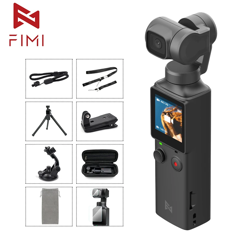 

FIMI PALM Handheld Gimbal 3-Axis 4K HD Camera WiFi Bluetooth Stabilizer Smart Track Vlog Photography Video Touchscreen