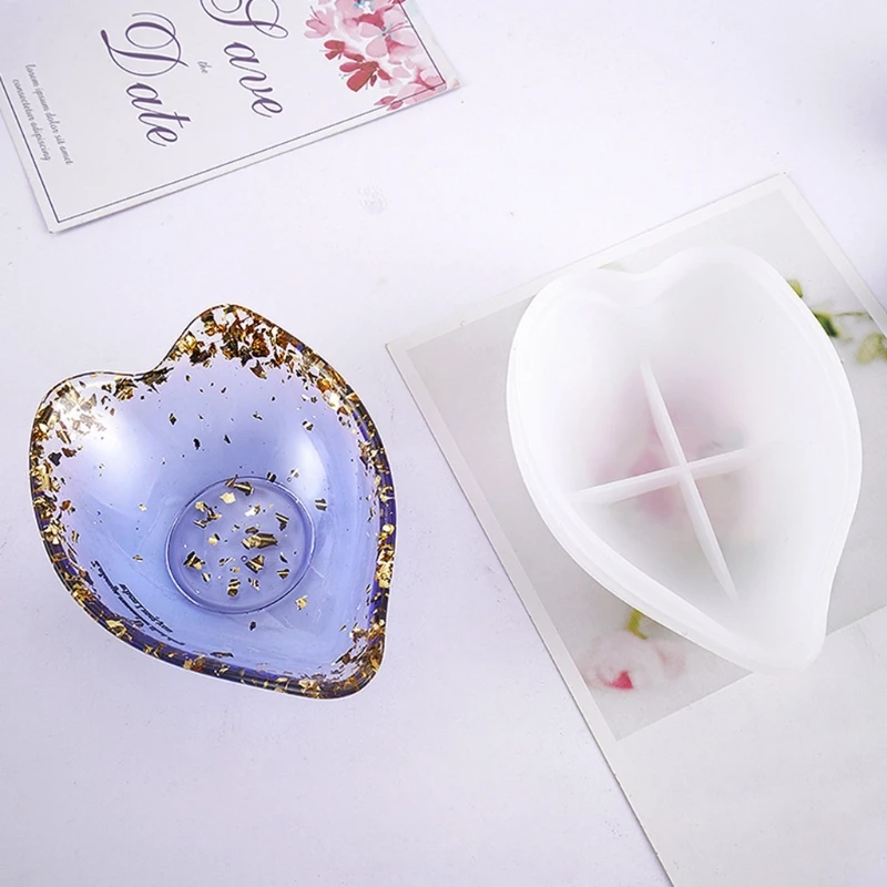 

DIY Heart Shaped Dish Bowl Plate Casting Silicone Mould Crafts Decoration Jewelry Making Tools Crystal Epoxy Resin Mold