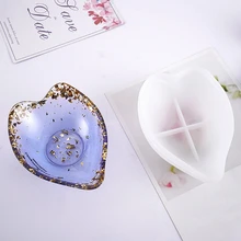 DIY Heart Shaped Dish Bowl Plate Casting Silicone Mould Crafts Decoration Jewelry Making Tools Crystal Epoxy Resin Mold