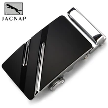 

JACNAIP Genuine Men's Belt Head, Belt Buckle, Leisure Belt Head Business Ratchet Accessories Automatic Buckle Width 3.5CM
