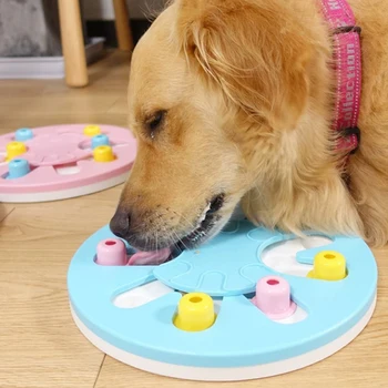 

1PC Pet Dogs Puzzle Toys Leakage Food Plate Toys For Large Small Dogs Funny New Plate Toys For Pet Dogs Products Puzzle Toys