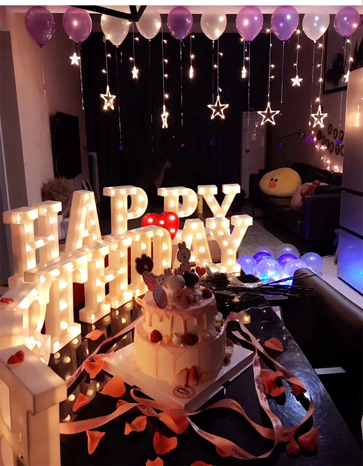 JAROWN LED Letter Light Wedding Party Birthday Christmas Decoration Home Wall Decor Proposal Decorative Valentine's Day Gift (10)