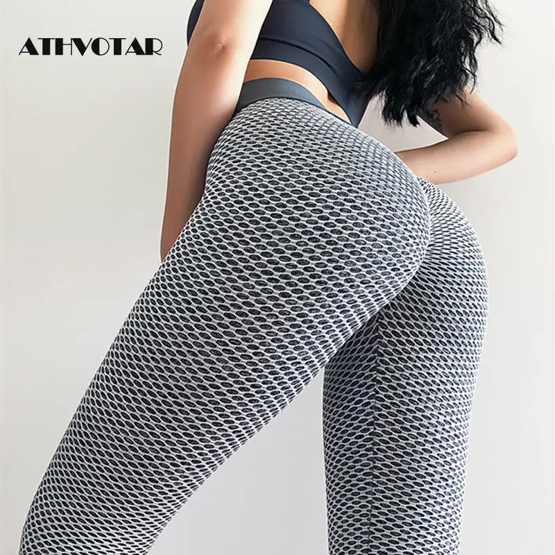 

ATHVOTAR Women Fitness Leggings High Waist Push Up Elastic Workout Leggins Exercise Leggings Women Jeggings Sportswear Femme
