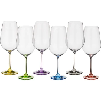 

Wine Glass Set 6 pcs. Rainbow 350 ml Height = 22 cm Kitchen supplies