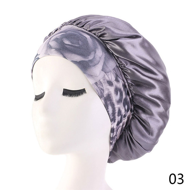 Satin Bonnet Hair Caps Double Layer Adjust Sleep Night Cap Head Cover Hat For Curly Springy Hair Styling Accessories