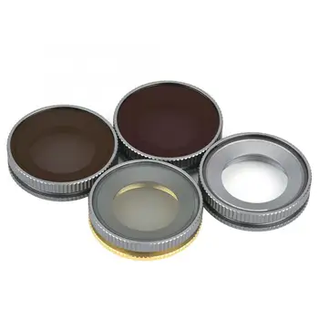 

4Pcs Ultra-thin Mini Optical Glass UV CPL ND4/8 Lens Filter Kit for DJI Osmo Action Camera Accessories