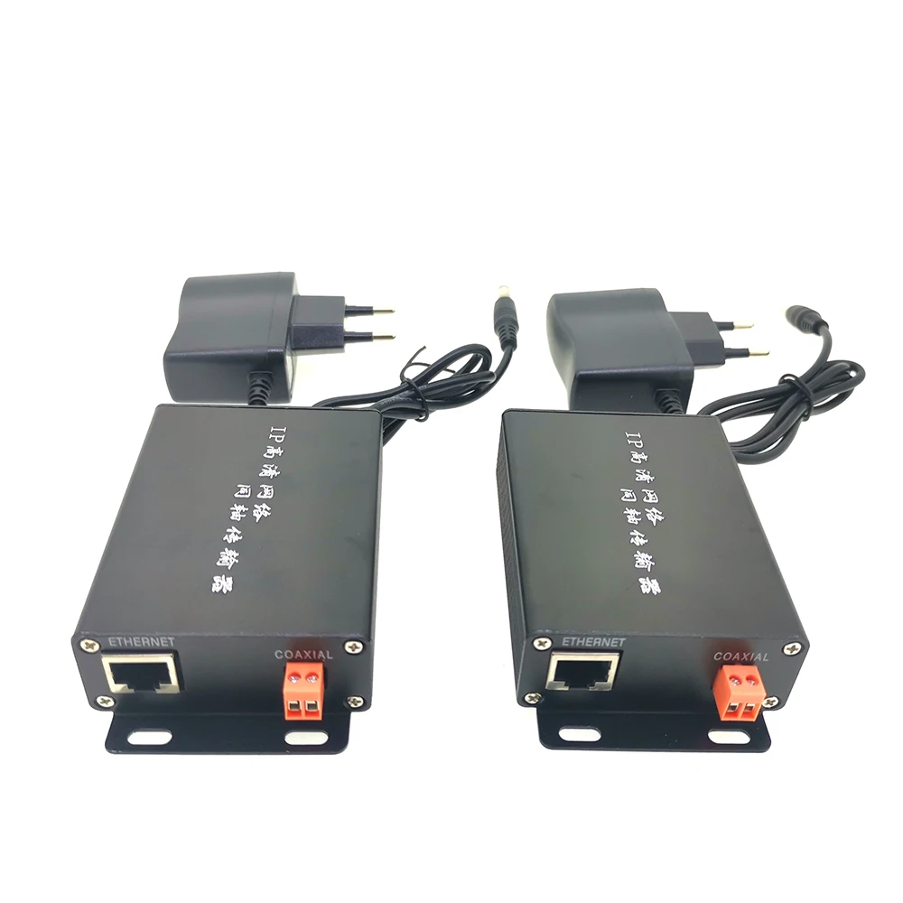 1 para z zasilaczem Extender over twisted pair converter 2KM