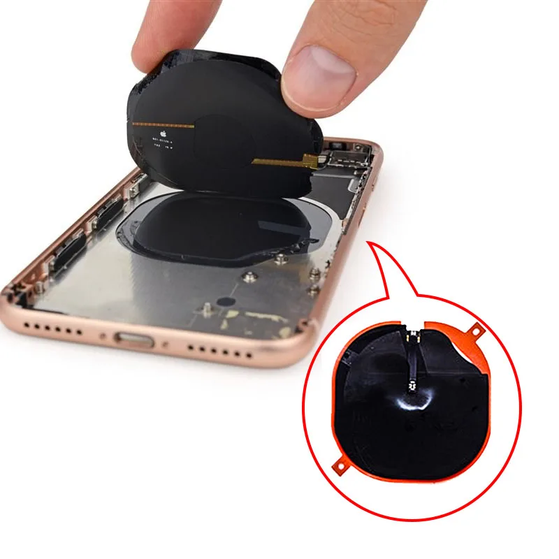 For iPhone 8 8 Plus X Replacement NFC Wireless Charging Panel Coil QI Sticker Flex