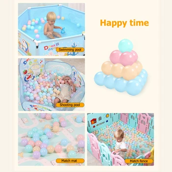 

100pcs Eco-Friendly Colorful Ball Soft Plastic Ocean Ball Water Pool Ocean Wave Ball Outdoor Toys For Children Kids Party Decor