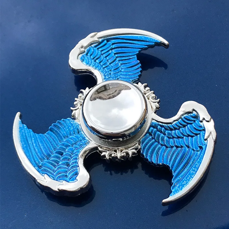 R118 подшипник Спиннер для взрослых Gyro Sniper Tri Finger Spinner металлические игрушки для детей Спиннер кольцо дымовая бомба пан форма - Цвет: Y-03