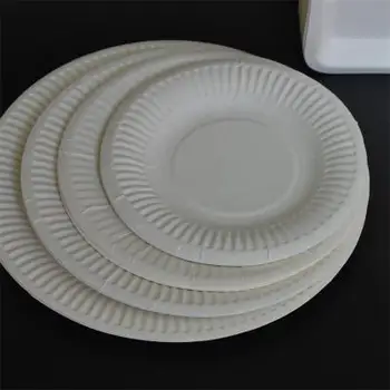 

20pcs/lot Wholesale disposable white card tray paper tray craft paper products cake plate white plate DIY hand-painted barbecue