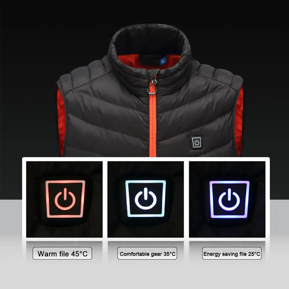 Dropship USB Infrared Heating Jacket Coat Winter Outdoor Sports Hiking Ski Electric Thermal Clothing coat