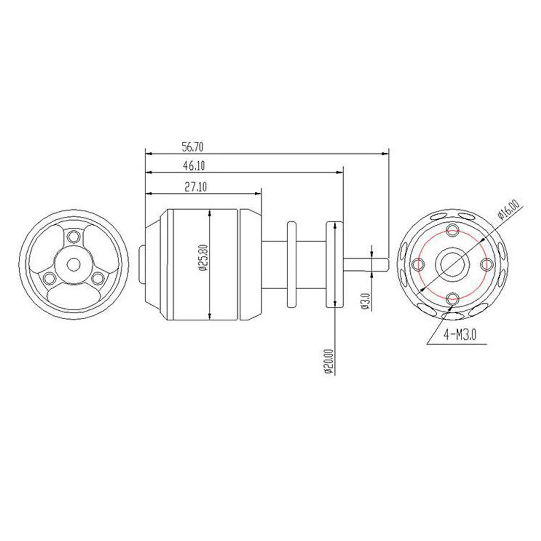 QX-MOTOR QF2611 3300 4000KV 4600KV 5000KV бесщеточный двигатель с вращением по часовой стрелке и против часовой стрелки 3-4S 50 мм 12 весло EDF импеллер для FMS радиоуправляемый самолет вертолет