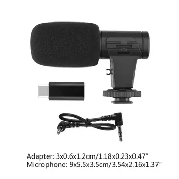 

Mini Portable Mic Adapter 3.5mm Microphone for Insta 360 ONE R Camera Microphone 11UB