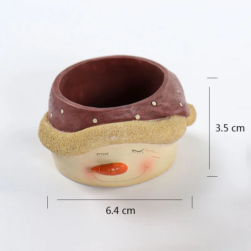 Суккулент цветочный горшок Силиконовые формы DIY пепельница подсвечник Плесень Рождество гипсовый цементный горшок