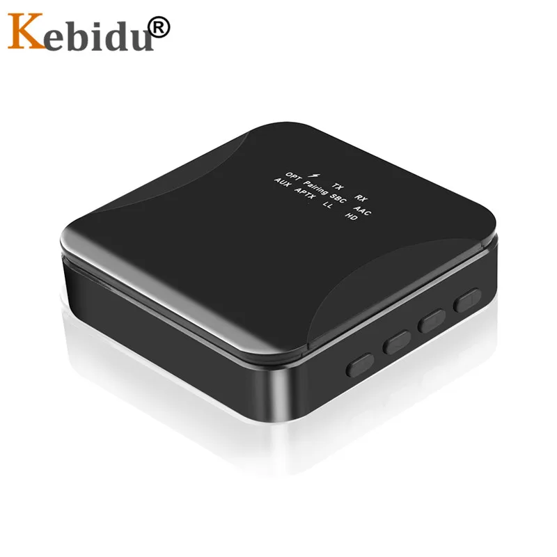 Kebidu аудио музыка беспроводной адаптер Bluetooth 5,0 передатчик приемник aptX HD LL Bt 3,5 мм, AUX, разъем/SPDIF/RCA для ТВ ПК автомобиля
