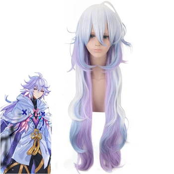 

Anime Fate/grand Order Caster Merlin Long Cosplay Wig Layered Fluffy Gradient Synthetic Hair Fate Stay Night Costumes Play Wigs