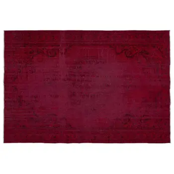 

Handmade Red Vintage Overdyed Turkish Area Rug 179x264 Cm-5'10''X8'8''