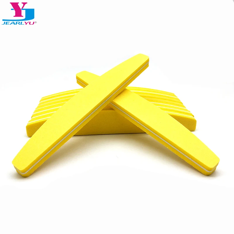 5Pcs/lot Half-Moon Shape Nail File Sponge Double Side Buffer Polishing Limas 100/180 Nail Files Set Manicure Art Beauty Art Tool