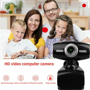 

Desktop Computer Web Camera USB 2.0 Gaming With Microphone Business Universal Home Office Full HD Video Calling Conference