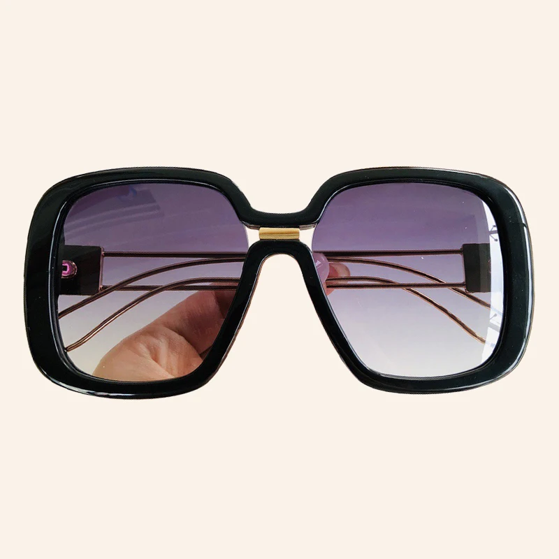 No.5 Sunglasses Винтажные Квадратные Солнцезащитные очки для женщин и мужчин UV400, фирменный дизайн, большие зеркальные ретро очки Oculos De Sol - Цвет линз: No.5 Sunglasses