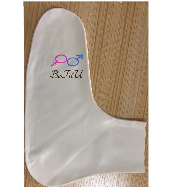 New feet mold Latex 2D socks fetish sox natural sexy seamless rubber unisex ankle socks white color