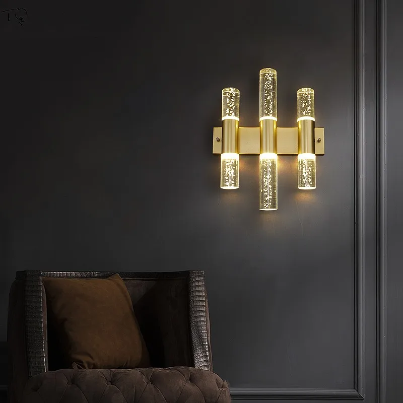 Роскошный настенный светильник в скандинавском стиле с двойной головкой из